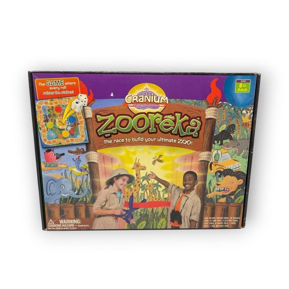 Cranium Zooreka The Race to Build Your Ultimate Zoo Board Game Complete
